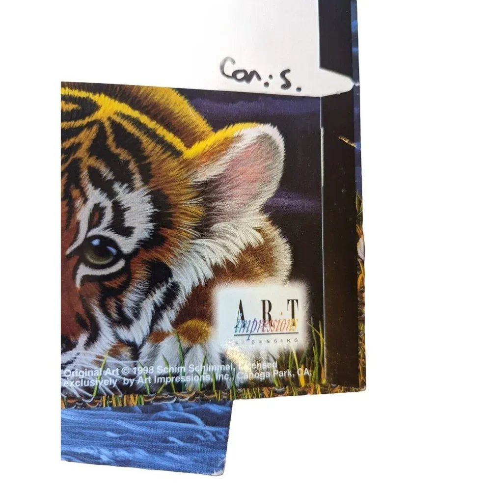 Vtg. MEADE Tiger Cub Snow Leopard Pocket Folders 2